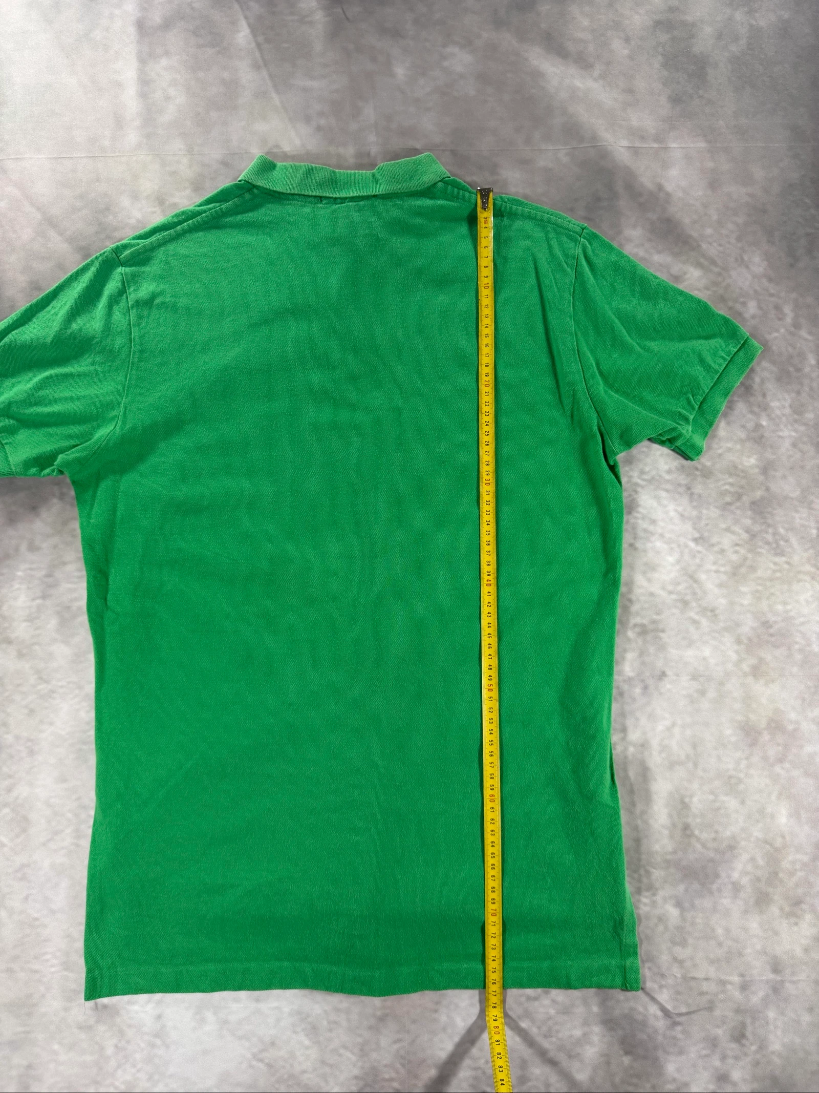 Polo Ralph Lauren Green Polo Shirt Orange Pony SVintage Cotton Classic Preppy – photo 12